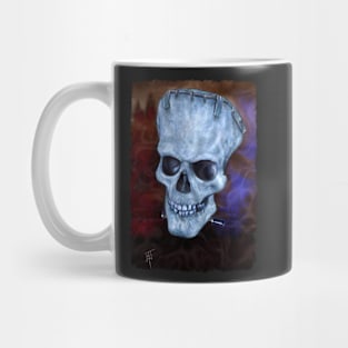 Frankenstein monster skull Mug